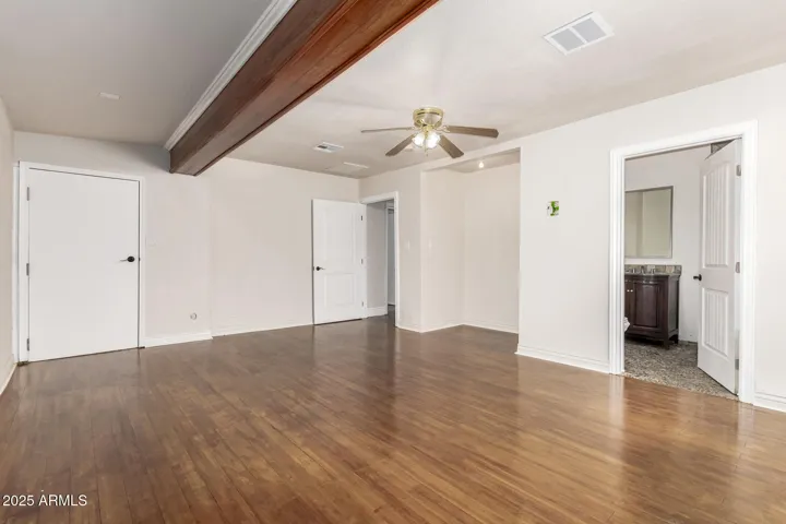 This guest room is perfect as a mother-in-law suite or flexible rental space.