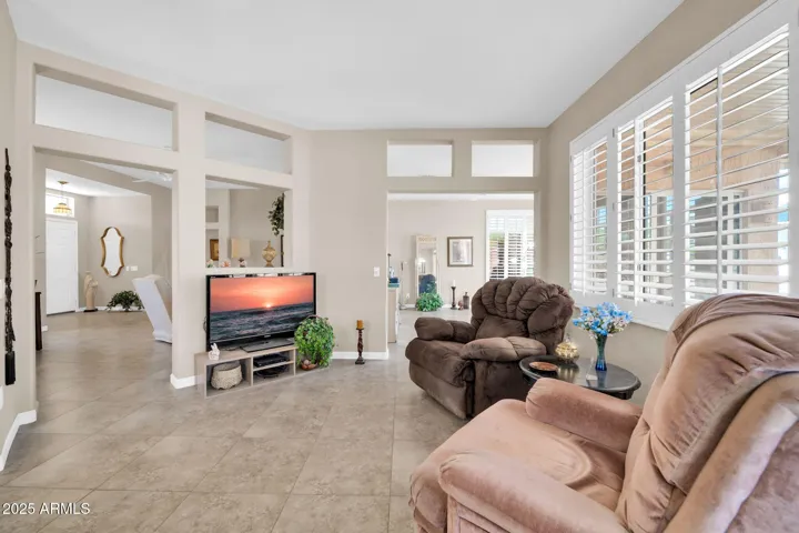 BEYOND THE RECLINER IS THE ENTRANCE TO THE BONUS ROOM