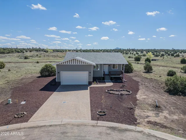 Aerial view front of home