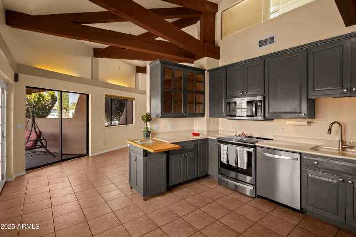 Corian Countertops and Stainless Steel Appliances