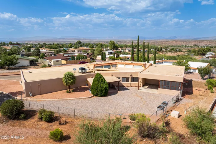 In Law suite to the right, separate entry. Mingus and Red Rock Views on spacious .5 ac.