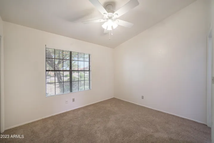 This bedroom has direct access to the hall bath, making it a potential 2nd master bedroom.