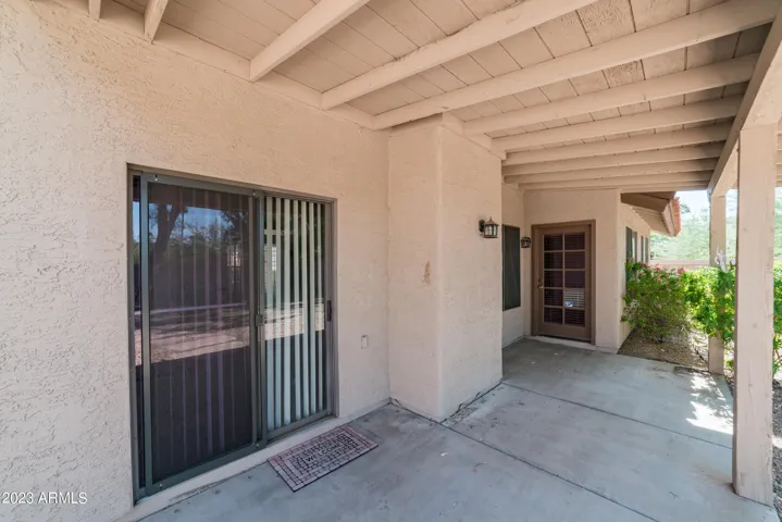 That's the Arcadia door to the living room and the French Door to the master bedroom.