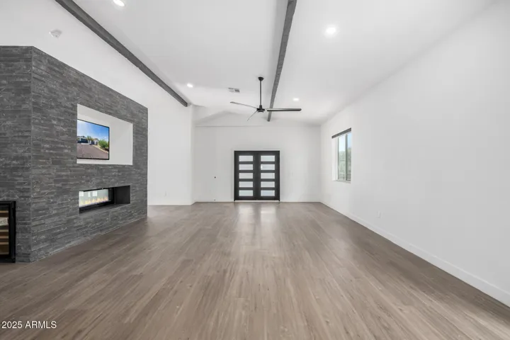 View of entrance to foyer/great room.