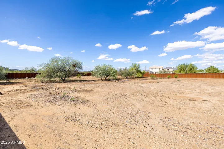 Middle of back yard standing in proposed workshop build envelope 1- 40/80. Facing proposed build envelope 2- 100/80 conservative size.