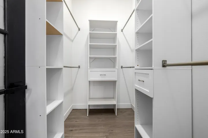 Stretch out your accessories in the master bedrooms adaptive closet!