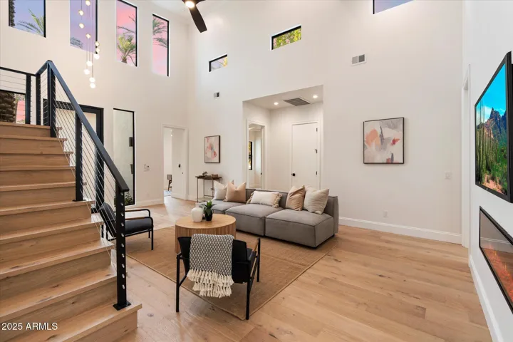 SITTING AREA WITH FIREPLACE