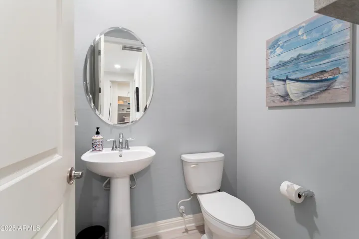 Powder room off the main living area