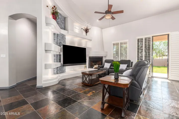 OPEN CONCEPT- Custom Entertainment Niche - Furniture and TV are available for sale.