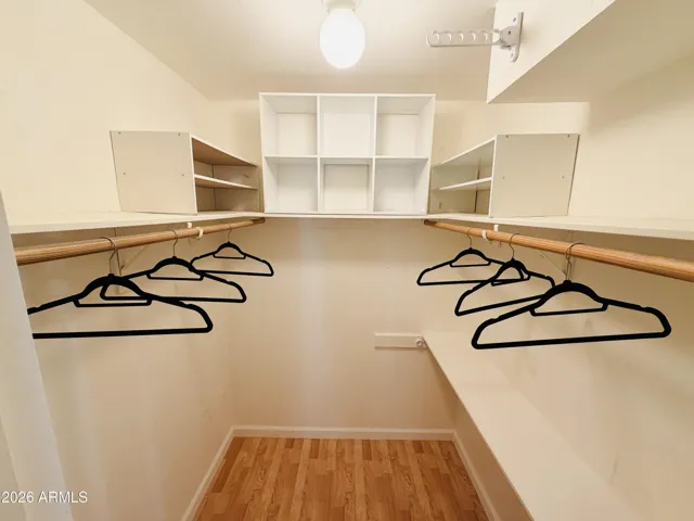 Primary walk in closet