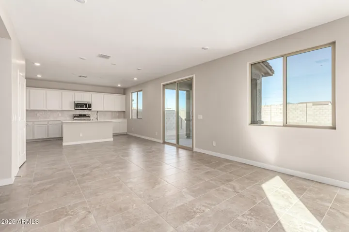 Great Room, Dining Room & Kitchen