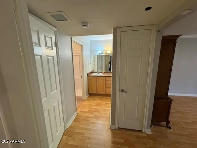 entry to primary bedroom suite