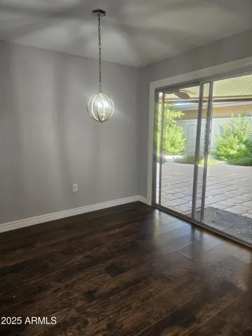 Breakfast Nook with Slider to Patio