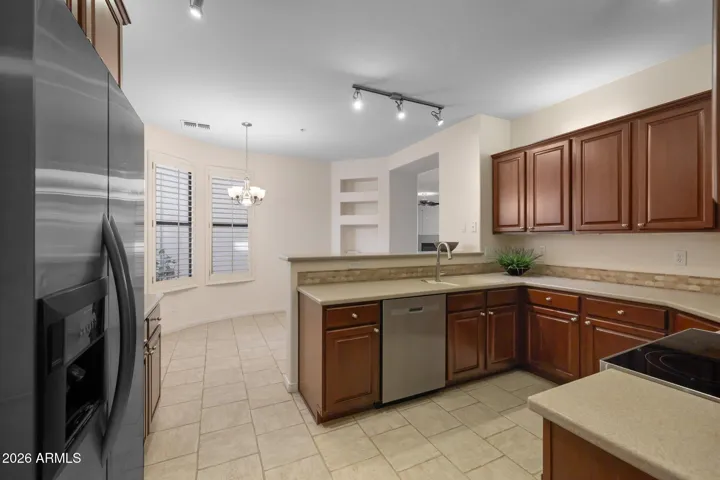 Chefs Eat In Kitchen with breakfast bar, dining nook