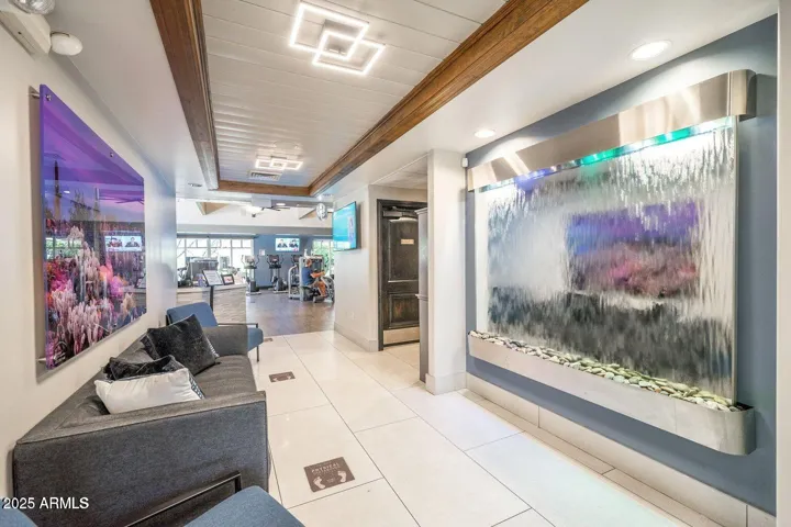 Modern fitness center and spa