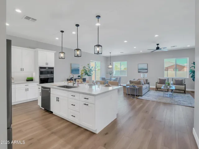Great Room - Dining Room - Kitchen