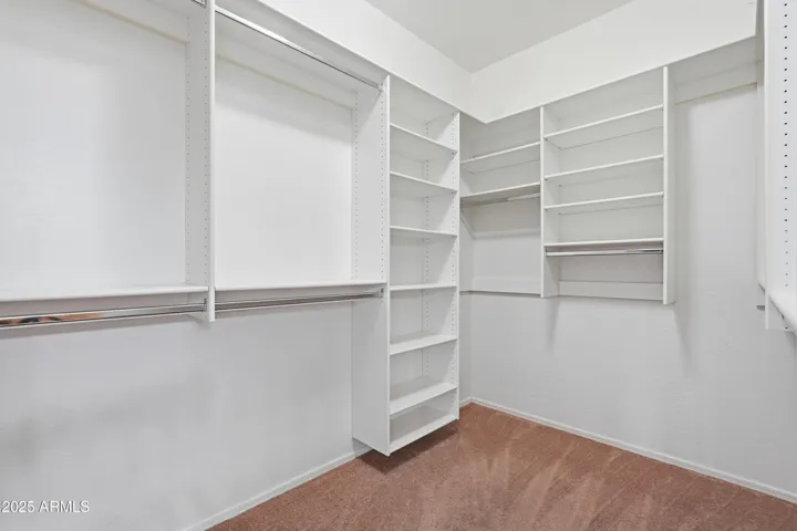 Large primary walk-in closet