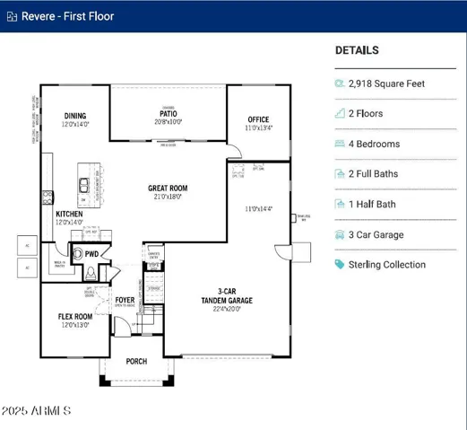 Base floorplan shown. Actual floorplan may vary based on architectural options not shown, when applicable.