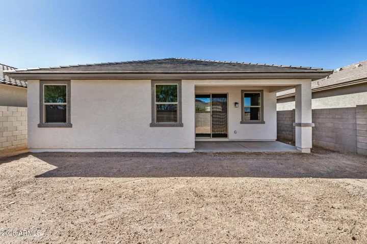 Backyard with Covered Patio