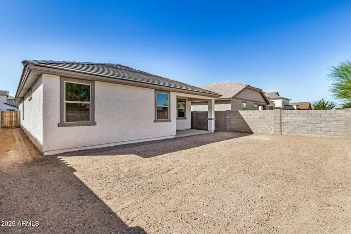 Backyard with Covered Patio