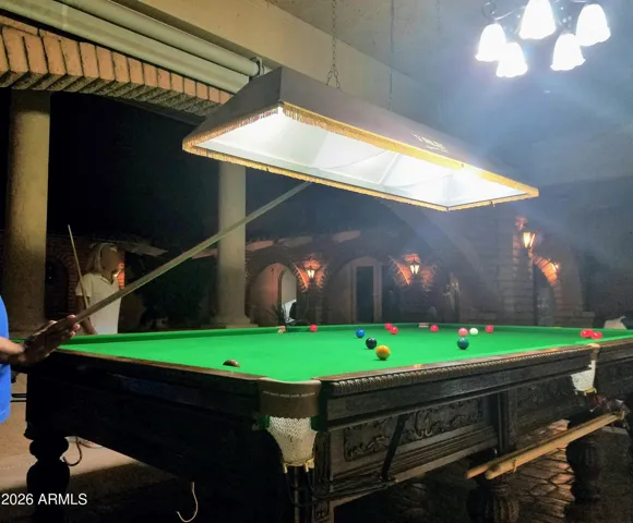 Twelve-foot long Tournament Size Snooker Table that is three times bigger than a pool table.