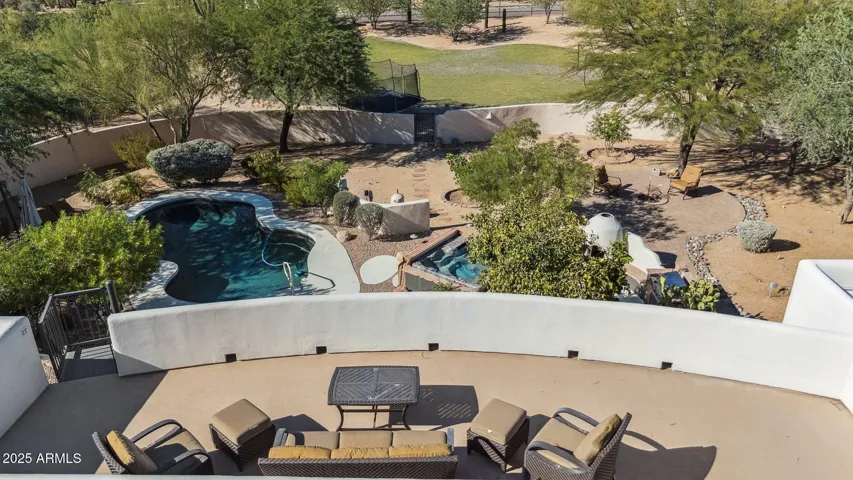 Drone view 2 of rooftop deck