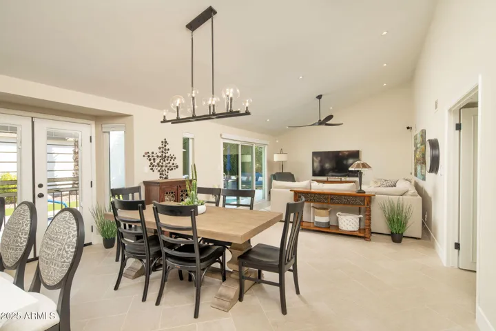 The kitchen overlooks the Great Room.