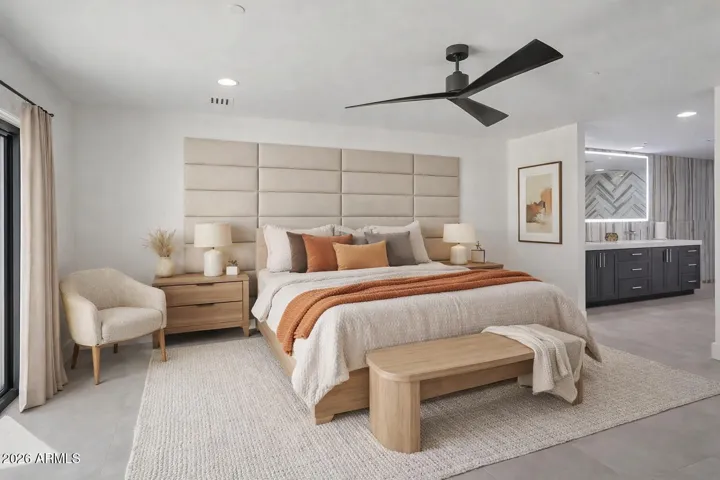 Primary bedroom (with virtual staging)