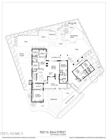 Conceptual landscape / hardscape site plan