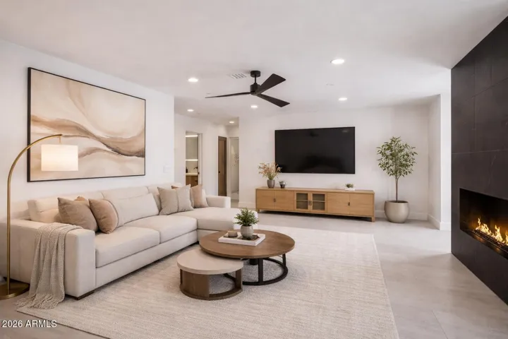 Family room (with virtual staging)