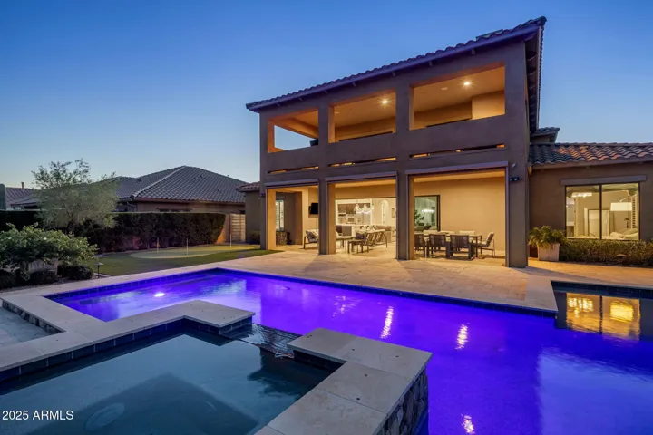 Heated pool and spa