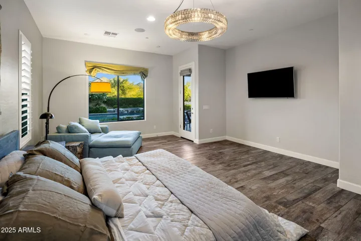 Primary suite with covered patio access