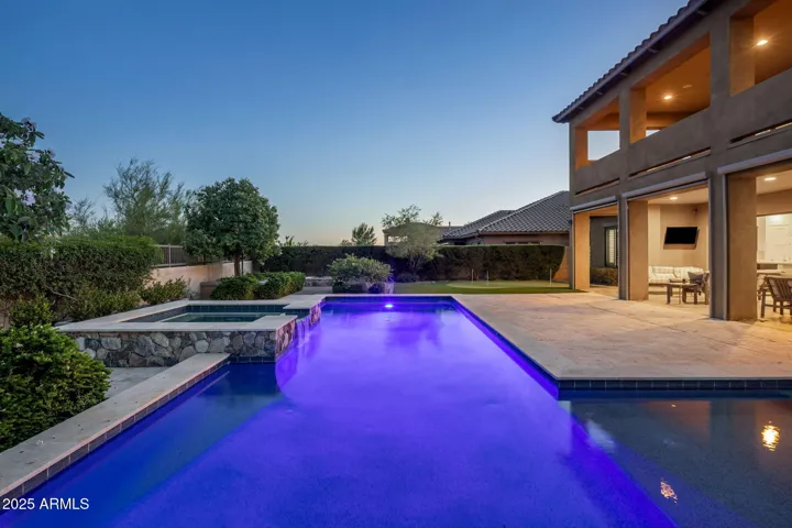 Heated pool and spa