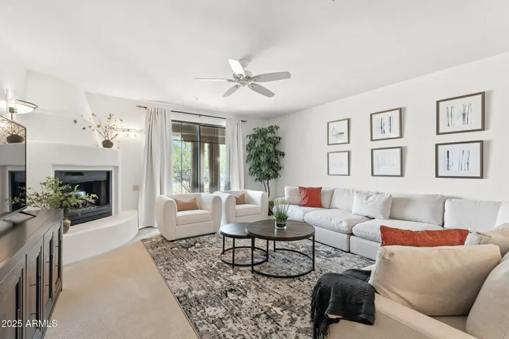 cozy up to the fireplace