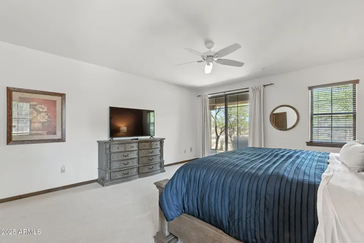 Primary bedroom with a view