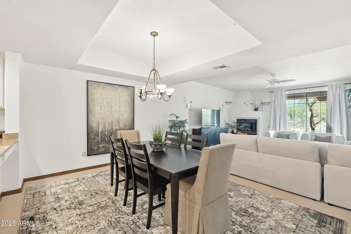Dining room sits 6 comfortably