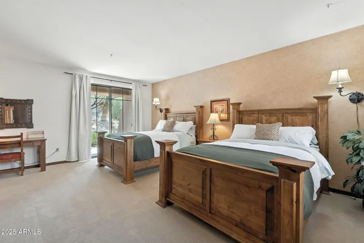 spacious secondary bedroom and bathroom
