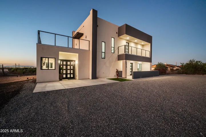 New custom modern home with views on a 1 acre lot with VIEWS!
