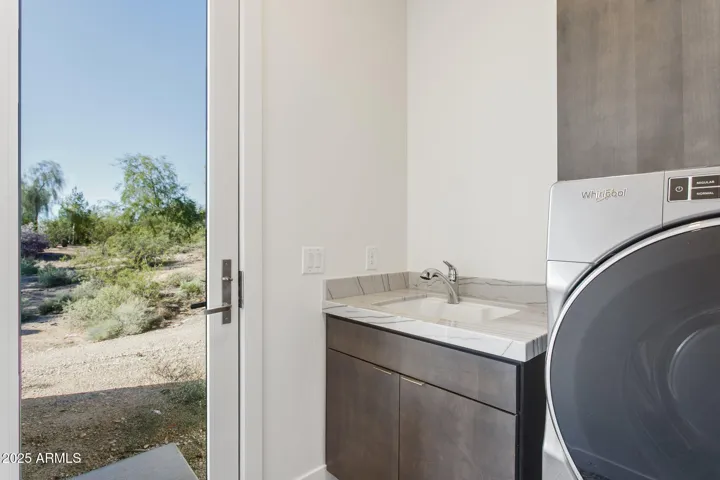 Laundry room with separate exit