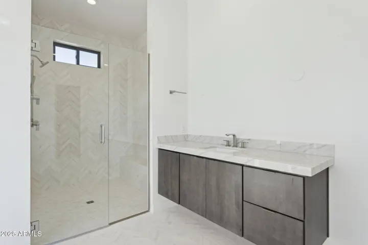 Custom walk-in shower