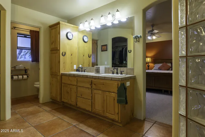 Master Bedroom Ensuite Double Sinks and Water Closet