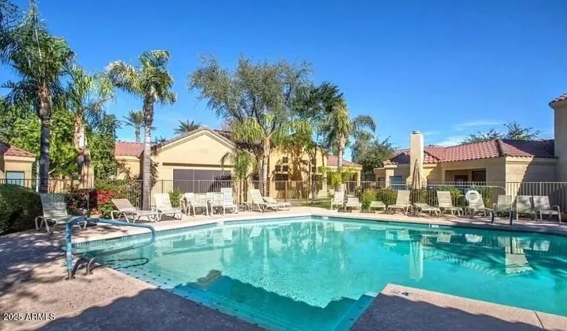 One of two community swimming pools. The larger one is heated during the winter!
