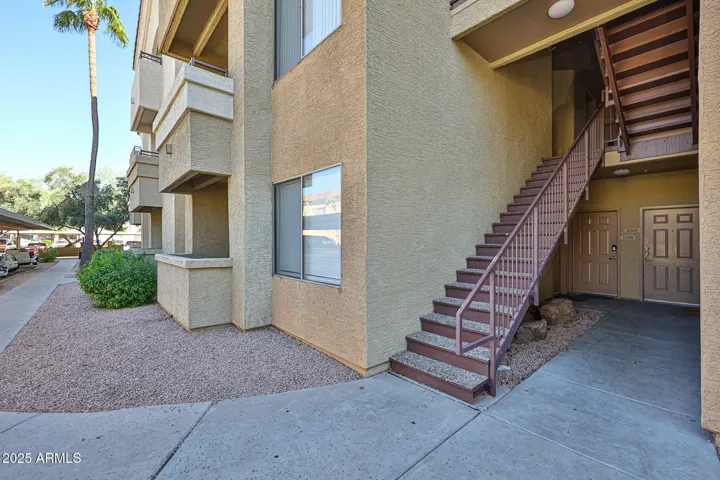 Entrance to unit