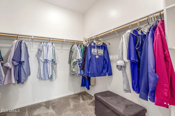 Master walk in closet