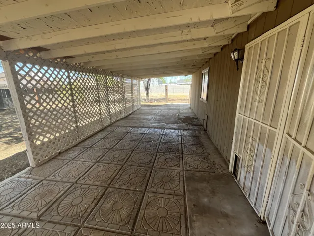 Covered patio