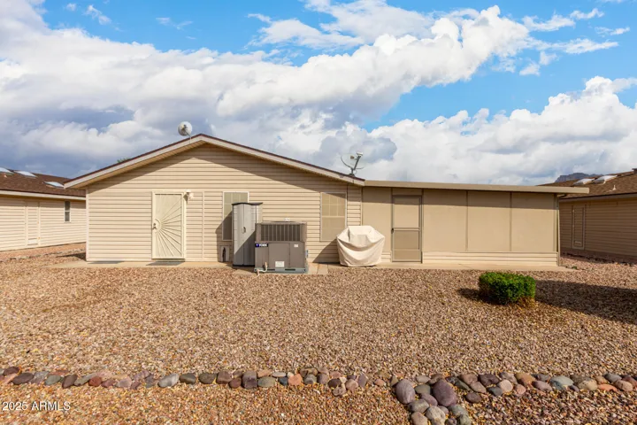 Large back yard area