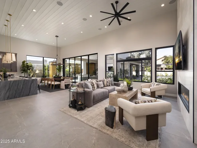 Oh-so Great Room with 16' volume ceilings and views everywhere