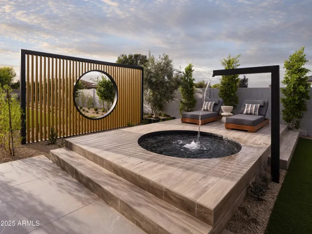 Outdoor Private Primary Retreat with heated spa , raised decking and outdoor shower just steps away from your Primary Bed & Bath.