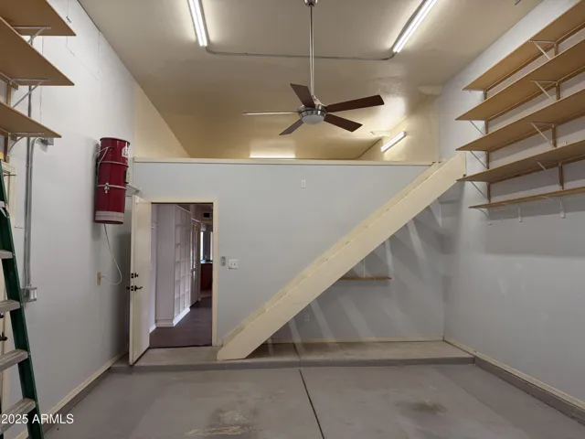 Storage above single garage
