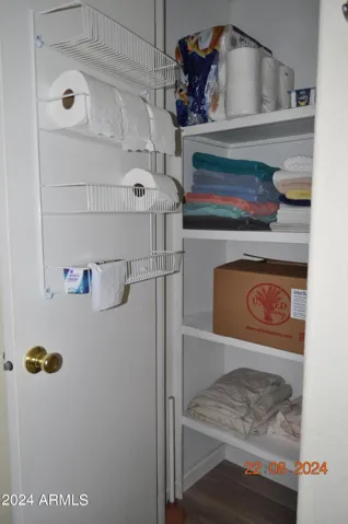 LINEN IN MASTER BATHROOM